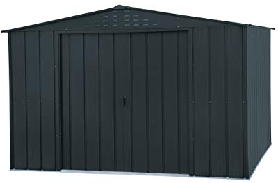 Duramax Capanno superiore 10 x 8, per Esterni in Metallo, Realizzato in Acciaio zincato a Caldo, Robusto Tetto Rinforzato, Senza Manutenzione e Resistente alle intemperie, Anthracite