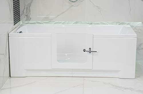 Amber Custom Acrylic Walk-in Bathtub Mobility aid Bath Side Door Fully Customizable (1400x700x550)