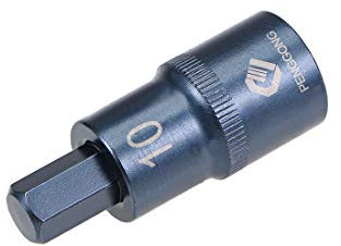 sourcing map 1/2 Drive x H10 (10mm) Hex Bit Socket, S2 Steel Bits, CR-V Sockets Metric 2 Length (for Hand Use Only) Blue