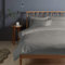 Pizuna 400 Fadenzahl aus Baumwolle Bettwäsche Silber,100% Langstaple Baumwolle Bettbezug und Kissenbezug, 100% Baumwolle Mako Satin 2-Teilig Bettwäscheset 135x200 + 80x80 Silber