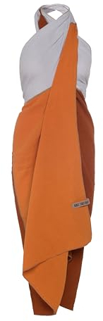 Knit Factory - Fay Pareo/XL Schal - Strandtuch, XXL Schal und Pareo in einem - Multifunktionales Musselintuch - Sommer handtuchkleid - Damen Pareo aus 100% Bio-Baumwolle - Terra/Rost