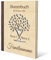 Kartenmachen.de Familien Stammbuch Birkensperrholz mit Lederrücken Holzcover mit individueller Gravur inkl. Extras DIN A4 hoch 240x310mm - Herzbaum
