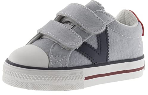 victoria Basket Unisex Tribu Lona & Logotipo En Contraste & Tiras Adherentes 1065163 para Niños Gris 32
