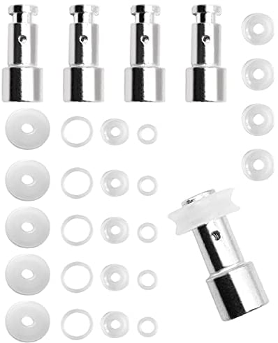 Juego de 10 juntas de repuesto universales de válvula de vapor y sellador de silicona para ollas a presión de 5, 6 u 8 cuartos de galón, como XL, YBD60-100, PPC780, PPC770, PPC790, color plateado
