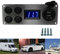 4 Gang 12V/24V Campervan Switch Panel,Dual USB Charger Port Socket Waterproof Rocker Switch,Digital Voltmeter On/Off Toggle Switch for Car Boat Truck