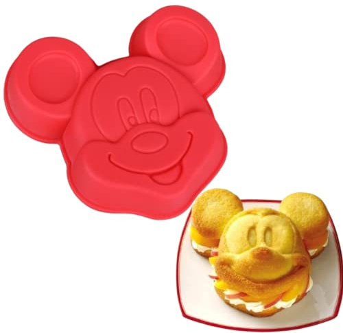 Maus Form Kuchenform, 6 IN Silikon Kuchenform Backformen Backformen Tablett für Kuchen Schokoladenfondant Süßigkeiten Backform