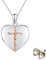 Waysles Herz Medaillon Kette 925 Sterling Silber Faith Kreuz Medaillon Foto Amulett zum Öffnen Foto Anhänger Herz Amulett Medaillon Faith Schmuck für Frauen Mädchen