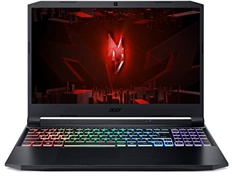 Acer Nitro 5 (AN515-45-R47D) Gaming Laptop | 15,6 FHD 144Hz Display | AMD Ryzen 7 5800H | 16GB RAM | 512GB SDD | NVIDIA GeForce RTX 3060 | Windows 11 | Tastiera QWERTZ | Nero