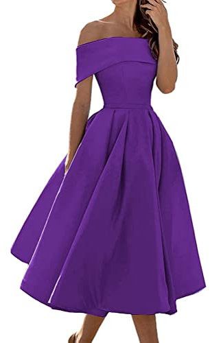 Tomwell Robe de soirée en Satin sans Manches Sexy pour Femmes Robe de Bal à Maxi Robe de Soirée Anniversaire Robe Violet 3XL