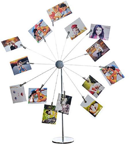 Support photo de bureau avec clips, 14 A, style arbre de bureau, support photo, support photo, support photo, support de carte
