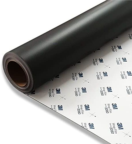 FOLIESTA 54,24€/m² 3M 2080 M12 schwarz matt 152cm x 20cm Autofolie Carwrapping Folie 3D verformbar Luftkanäle