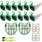 Italdos Kit Sacchetto Aspirapolvere Compatibile per Vorwerk Folletto VB100 FP100-12 Sacchi + 2 Filtro Motore + 12 Profumi + 2 Spazzolini