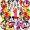 Micke Mouse Geburtstagsdeko, Micke Mouse Ballons Dekorationen 1 Jahre Mit Happy Birthday Banner, 3D Großer Micke Folienballons, ，Micke birthday party decorations für Jungen Kinder Geschenke Deko