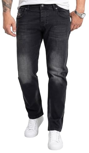 Rock Creek Jeans Herren Hose Regular Fit Gerades Bein Denim M31 | Klassische Herrenjeans mit geradem Schnitt, lange Jeanshose und Herrenhose für Alltag, Freizeit, Büro und Casual-Looks