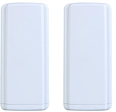 2 pezzi Wireless WiFi Bridge Outdoor CPE Router WiFi 5.8Ghz 450Mbps Ripetitore WiFi Extender 2-3 KM Long Range EU Plug