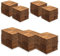 Yakimz 30 x 30 cm Holzfliesen aus Akazienholz, Anti-Rutsch-Bodenbelag, 77er Terrassenfliese, 7m² Bodenbelag Drainage Klicksystem Terrasse Balkon Garten, Braun