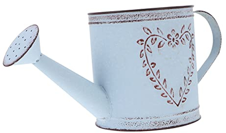 Yardwe Antike Gießkanne Aus Eisen Rustikale Blumenvase Für Garten Innendekoration Dekorative Pflanzeinsatz Für Zimmerpflanzen Geeignet Für Hochzeiten Feiern Große Öffnung Zum