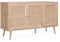 Alice's Home sweeek - Aparador de caña 120x39x70cm - Bohème - 2 Niveles, 3 Puertas, Patas escandinavas, Natural
