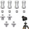 Vite Di Montaggio per Fotocamera,Adattatori Metallo Vite Fotografia,12 Adattatore Vite Treppiede,1/4 a 3/8 Treppiede Vite Convertitore,Vite Fotografia 1/4 e 3/8,Adattatori per Viti per Fotocamera