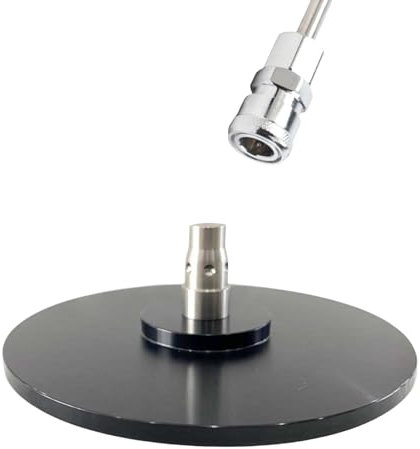 EBIEFLY Großer Luft-Schnellverbinder, Vakuum-U-Lock-Maschinen-Aufsätze, Saugnapf, Säbelsägen-Adapter, verhindert Rotation, Sawzall, glatte Aluminiumlegierung, ohne Adapter, 12 cm, Schwarz