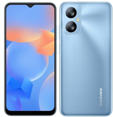 Blackview A52 PRO Mobile Phone Unlocked, 8GB+128GB (1TB External SD), 6.5'' 90Hz Waterdrop Screen, 13MP+5MP, Dual SIM 4G Android 13 Smartphone, 5180mAh Battery, Face Unlock&Fingerprint Blue