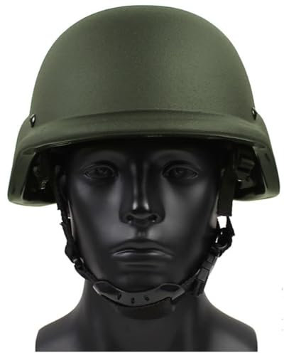 Fotrsta Militär Kugelsicherer Helm, 3 Level M88 Gefechtshelm Ballistischer Helm Aus PE-Polyethylen Mit Anti-Vibrationssystem Kopf- Und Schwanzverstellung Dämpfungssystem