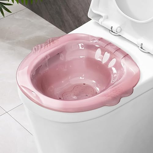 RUDFUZ Sitz Bath Portable Bidet Plastic Washing Bowl Cleansing Basin For Pregnant Women Hemorrhoids Patients On The Toilet Hip Bath Tub Flusher