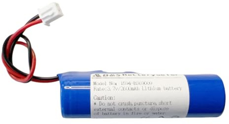 Betteryseler 1 x 3,7 V 2,6 Ah wiederaufladbarer Lithium-Ionen-Akku, mit PH2,0-mm-Anschluss (9,62 Wh/2,6 Ah, 0,88 x 2,58 x 0,72 Zoll) (1 x 18650 PH2,0 mm, 9,62 Wh/2,6 Ah, 1S1P)