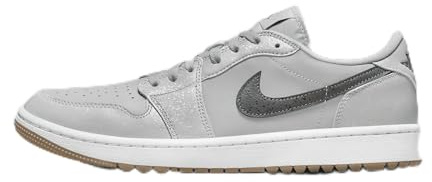 Erwachsene Air Jordan 1 Low G Golfschuhe DD9315-110, Wolf Grey/White/Gum Medium Brown/Iron Grey, 38.5 EU