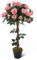 BTGGG Artificial Rose Trees, 90CM/3FT Fake Plant with Pot, Faux Decorative Blossoming Flower Trees with Realistic Twisted Trunk for Indoor Outdoor Home Office Garden Decor, Pink