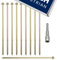 Heavy Duty Structural Railway Sleeper Landscaping Decking Frame Fixing Screws with Free 8mm Hex Bit ( 25 Pack of 250mm Wood Screws )