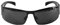 Rennec Metall Sonnenbrille Herren Schwarz Schmale Security Festivalbrille Schnelle Brille Wrap Around Bikerbrille