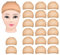 Wig Cap, MORGLES 20pcs Stretchy Stocking Wig Caps for Women Men, Light Brown