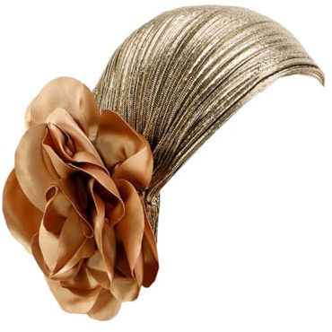 JDYaoYing Damen-Turban-Mütze mit Blumenmuster, für Krebspatienten