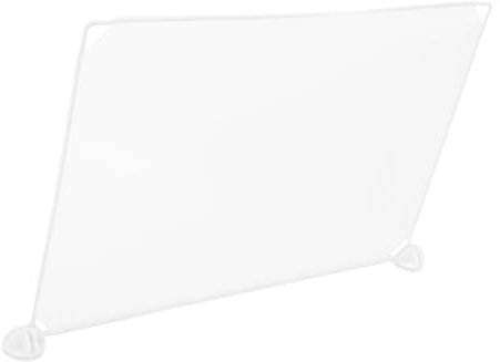 STOBOK Transparente Kunststoff Trennwand Für Schreibtisch Universeller Niesschutz Schutzschirm Für Büro Restaurant Leicht Stabil Und Flexibel Als Sichtschutz Für Arbeitsplatz Und Empfang