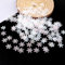 WANYI 600 Stück Schneeflocken Deko Glitzer Konfetti Streudeko Tischdeko Kleine Schneeflocke für Hochzeit Geburtstags Weihnachten Deko(weiß*300 Stk-1.5cm+weiß*300 Stk-2cm)