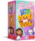 Trefl - Boom , Gabby's Dollhouse - Jeu Dynamique en Famille, Jeu Fantastique avec Cloche, Loisir pour Famille, Jeu de Cartes Personnages de Maison de Chatte Gabby, pour Les Enfants à partir de 6 Ans