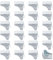 NICENEEDED 24 Support de Fixation pour Étagère pour Armoire de Rangement Intérieure Clips de Support D'Étagère en Métal Amovibles pour Placards Robustes
