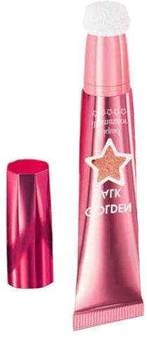 Glitzernder Gesichts-Highlighter, Textmarker mit natürlicher Helligkeit, schimmernder Textmarker, Highlighter, 18 ml, leicht | helle Make-up-Creme