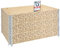 Garronda Holzaufsatzrahmen mit Print – Hochbeete für Pflanzen Blumen Kräuter Obst und Gemüse Aufbewahrungskiste aus Holz mit dekorativem Druck GD-0075 (120x80x20 cm, Blatt, 3St)