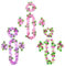 Aomig Set di Ghirlande Fiori Hawaiane, Colorate Collana Hawaiana Lei, 3 * 4 Pezzi Decorazioni per Feste Hawaiane, per Bambini, Adulti, Tema Hawaii Ghirlande Decorazion per Spiaggia Tropicale Feste