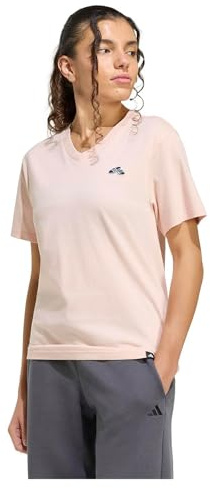 adidas Damen Summer Slide Graphic Vneck T-Shirt Grafik-T-Shirt (kurzärmlig) (1er Pack)