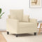 LAPOOH Sessel Creme 60 cm Stoff, Relaxsessel, Fernsehsessel, Kinosessel, Gaming Couch - 359253