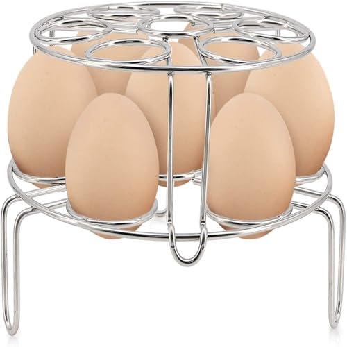 Stainless Steel Multi-Layer Egg Steamer Rack for Instant Pot 5/6/8 Qt, Durable Cooking & Cooling Trivet, 2-Pack 304 Food-Grade Accessories