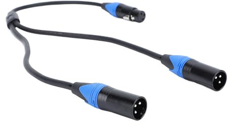 NIZUUONE XLR -Doppelkabel mit Premium -Klangqualität für Professionelle Anwendungen, Scroll zeigern ausgelegenes Mikrofon für die Beleuchtung und des Stadions, 23,6 Zoll