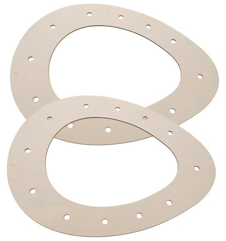 ULTECHNOVO 2 Stück Holzkranz für DIY Frühlingsdekoration für Osterkranz Rustikale Wanddeko für und Außenbereich Kreative Bastelideen mit Familie und Freunden