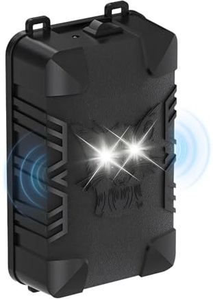 Onalix Anti Rongeur Voiture 12V, Répulsif Ultrason Souris pour Voiture, Répulsif Silencieux avec Ultrasons 18–36kHz & LED Flash, 3 Modes d’Alimentation, Protège Moteur, Garage, Grenier