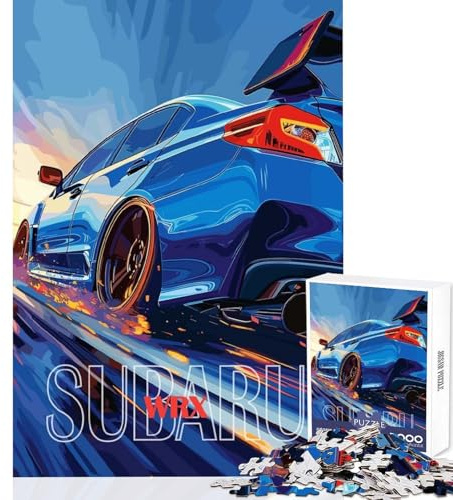 1000-teiliges Puzzle für Erwachsene Subaru WRX Poster Anti-Stress-Spielzeug tolles Geschenk kniffliges Puzzle pädagogische Herausforderung Größe 38x26cm