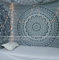 Popular Handicrafts Wandteppiche Hippie Mandala Wandbehang Ombre Wandteppich Boho Grau