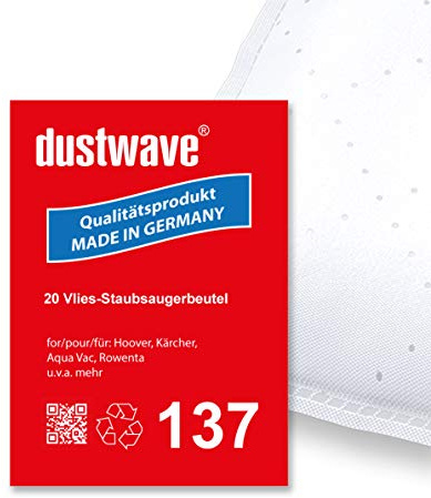 Megapack - 20 Staubsaugerbeutel passend für Kärcher - NT 301 Kesselsauger (30 Liter) - dustwave® Premiumqualität - Made in Germany